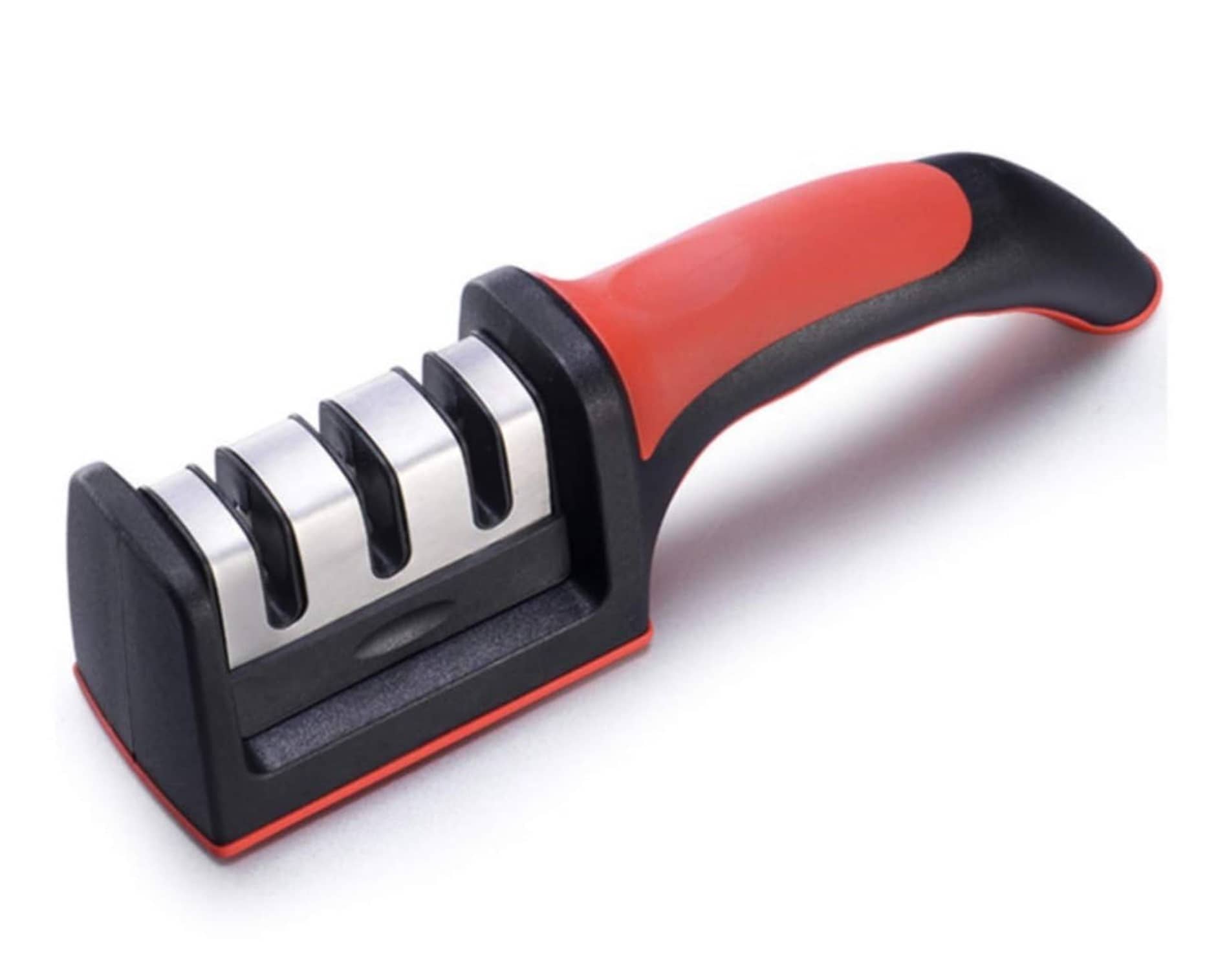 ATIPRIYA Red Stainless Steel Knife Sharpner Blade Length 6 cm ( Pack of 1 )