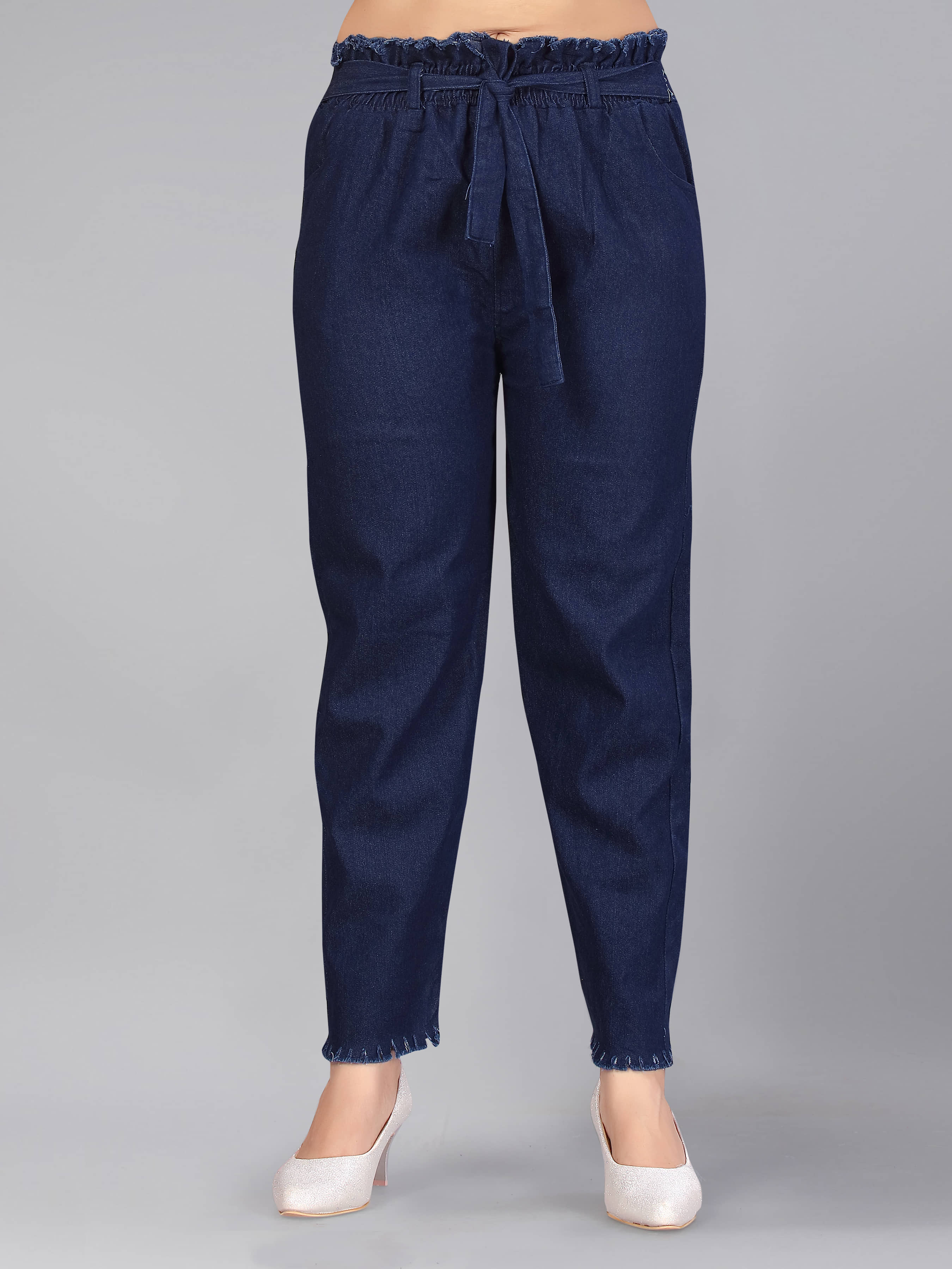 Aarika Girls Navy Blue Colour Denim Jeans - Jeans | Buy online on ZillyBuy