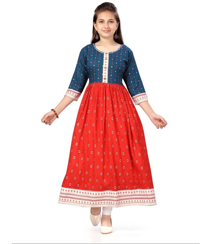    			Aarika Girls Cotton Kurti ( Pack of 1 , Green )
