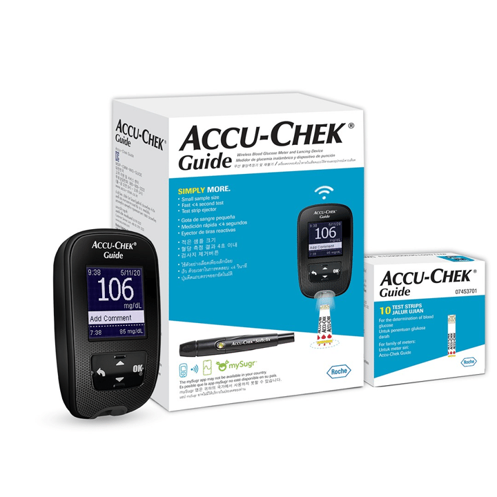     			Accu-Chek Guide Kit+10 srtips+10 Lancet Glucometer