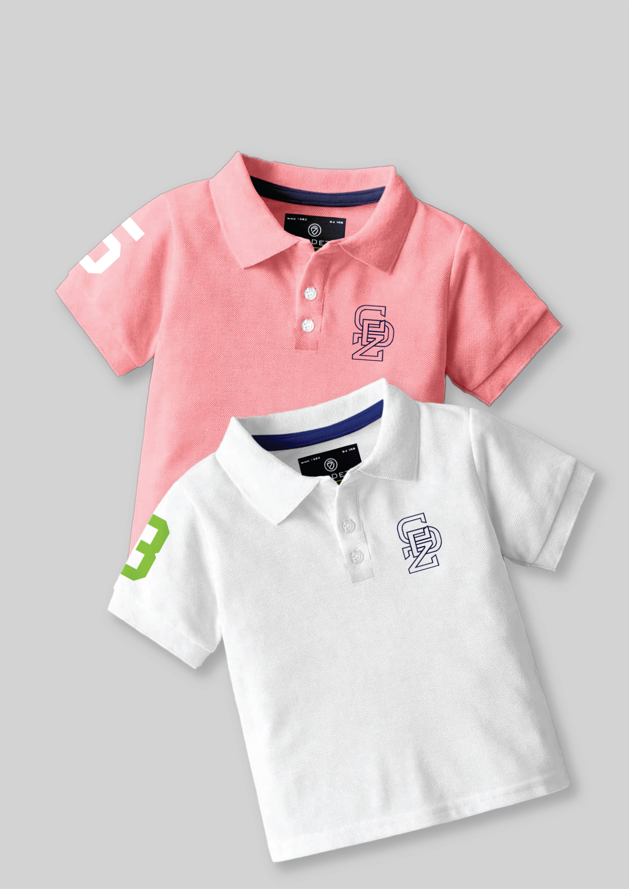     			CODEZ Pack of 2 Boys Cotton Blend Polo T-Shirt ( Multicolor )