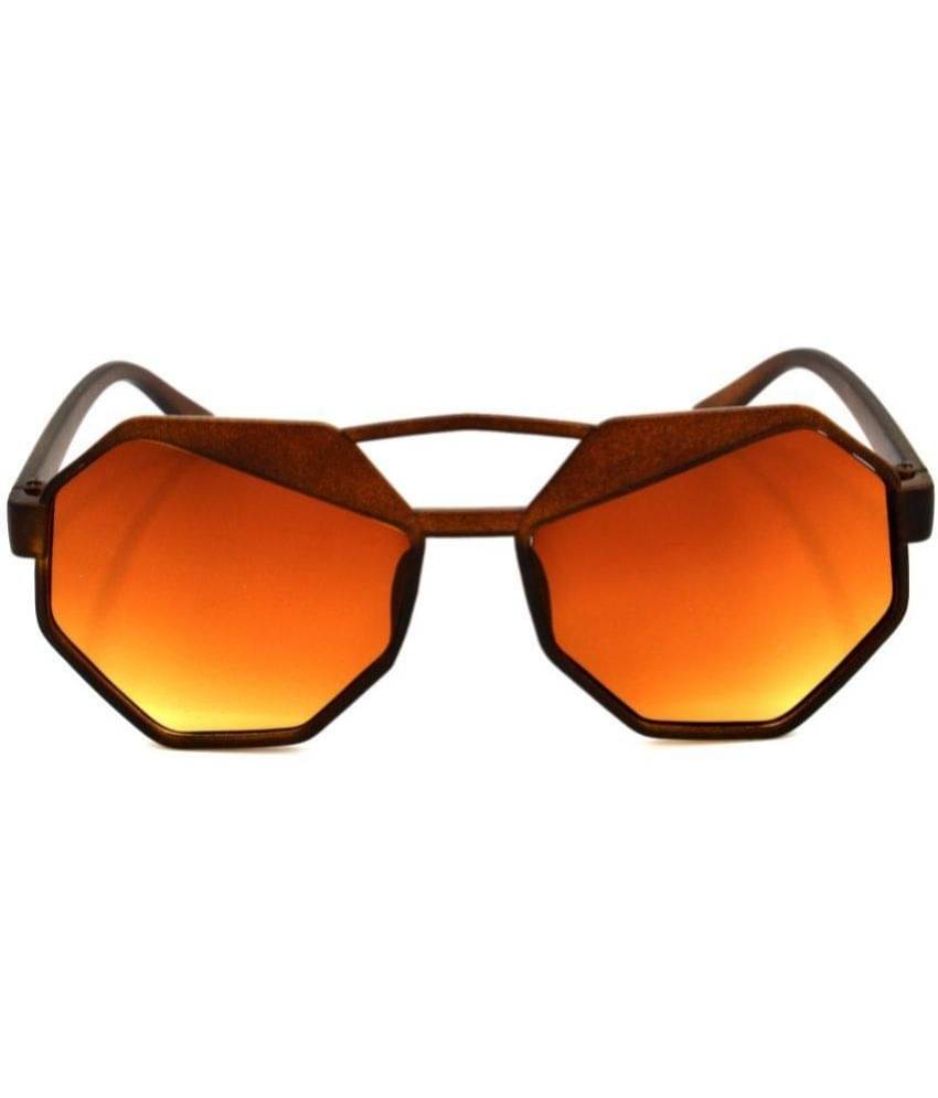     			Hrinkar Copper Geometric Sunglasses ( Pack of 1 )