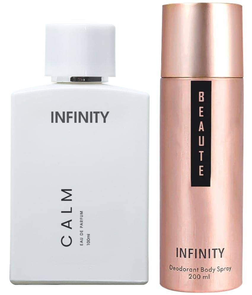     			Infinity Calm 100ML EDP Long Lasting Perfume & Beaute 200ML Deodorant Body Spray Gift Set Pack of 2