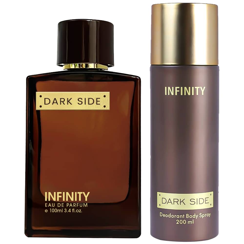     			Infinity Dark Side 100ML EDP Long Lasting Perfume & Dark Side 200ML Deodorant Body Spray Gift Set Pack of 2