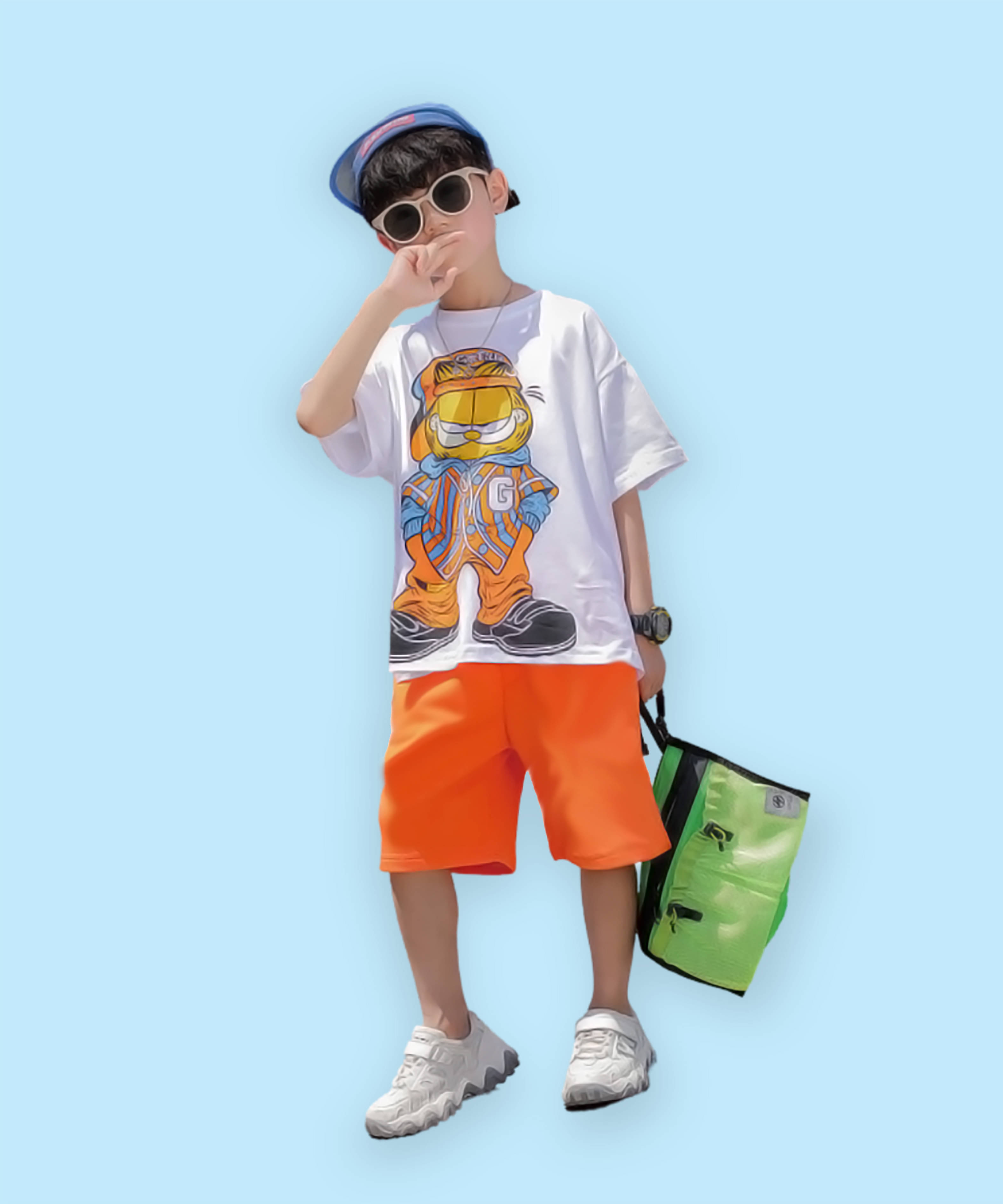 J&JP Pack of 1 Boys Cotton Blend T-Shirt & Shorts Set ( Multicolor ) J&JP Pack of 1 Boys Cotton Blend T-Shirt & Shorts Set ( Multicolor )