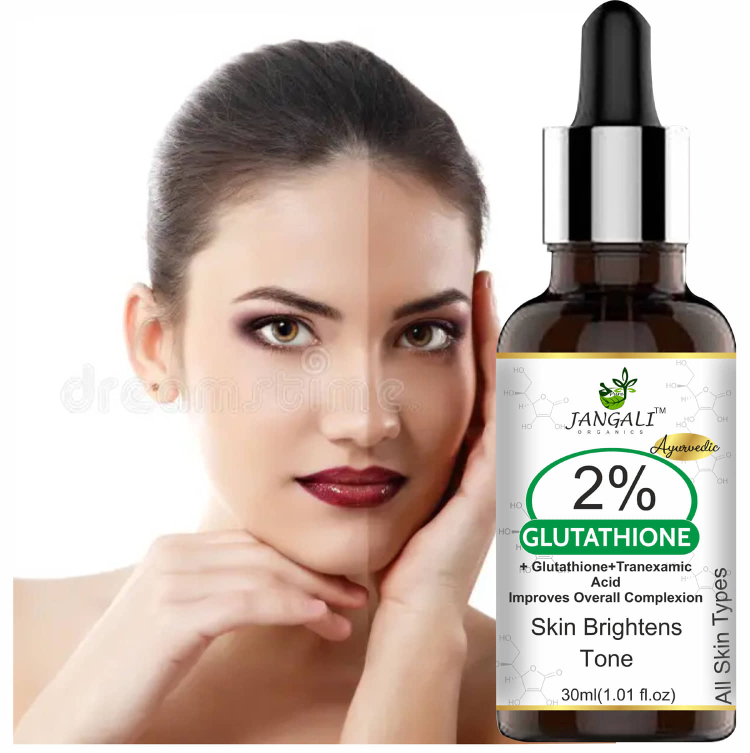 Pure Jangali Organics Face Serum Almond Oil Daily Care For All Skin Type ( Pack of 1 )