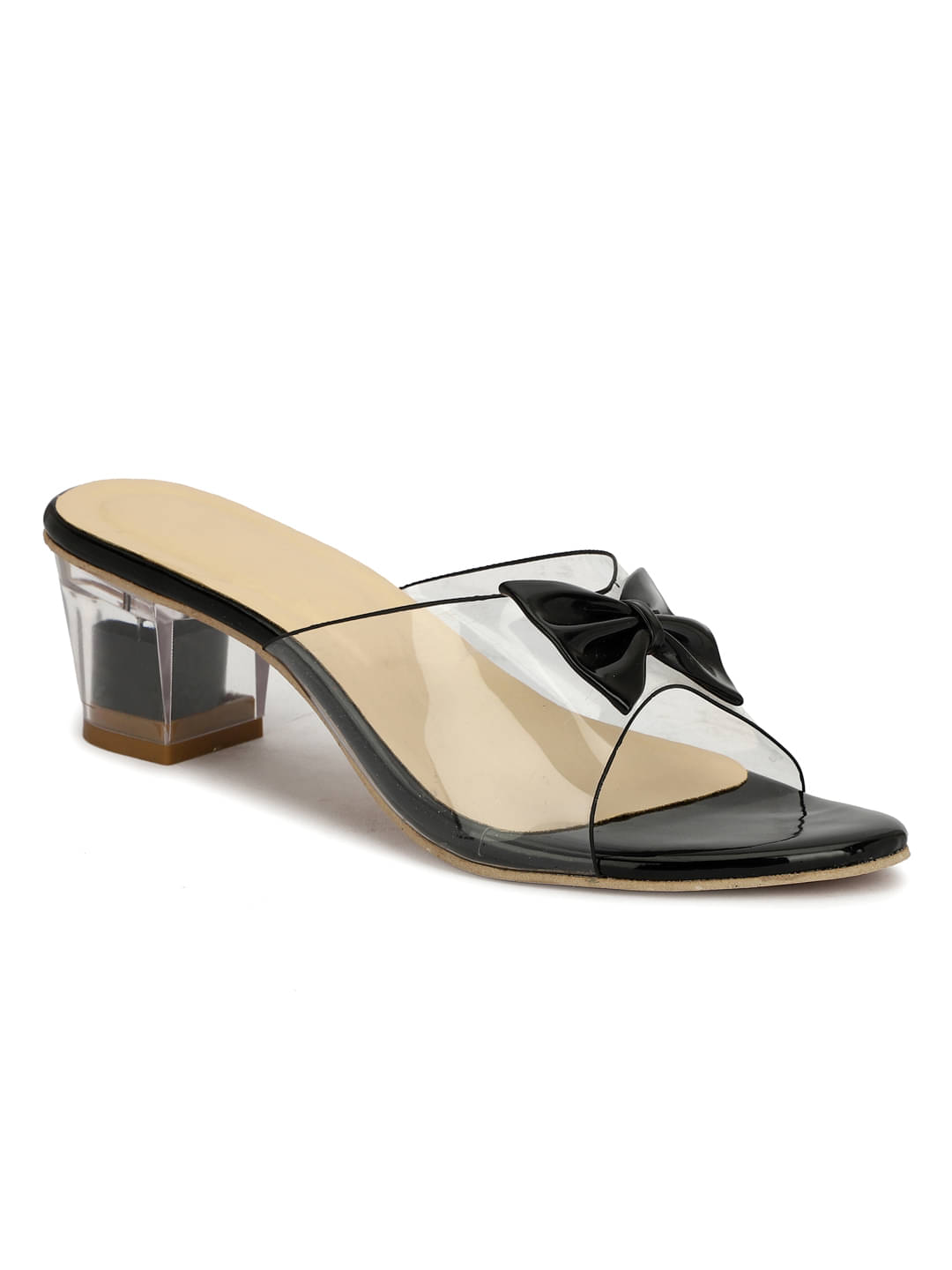     			Rimezs Black Women's Slip On Heels