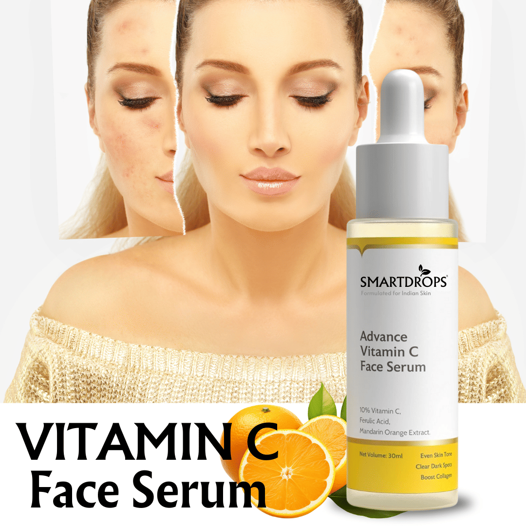 Smartdrops Face Serum Vitamin C Daily Care For All Skin Type ( Pack of 1 )