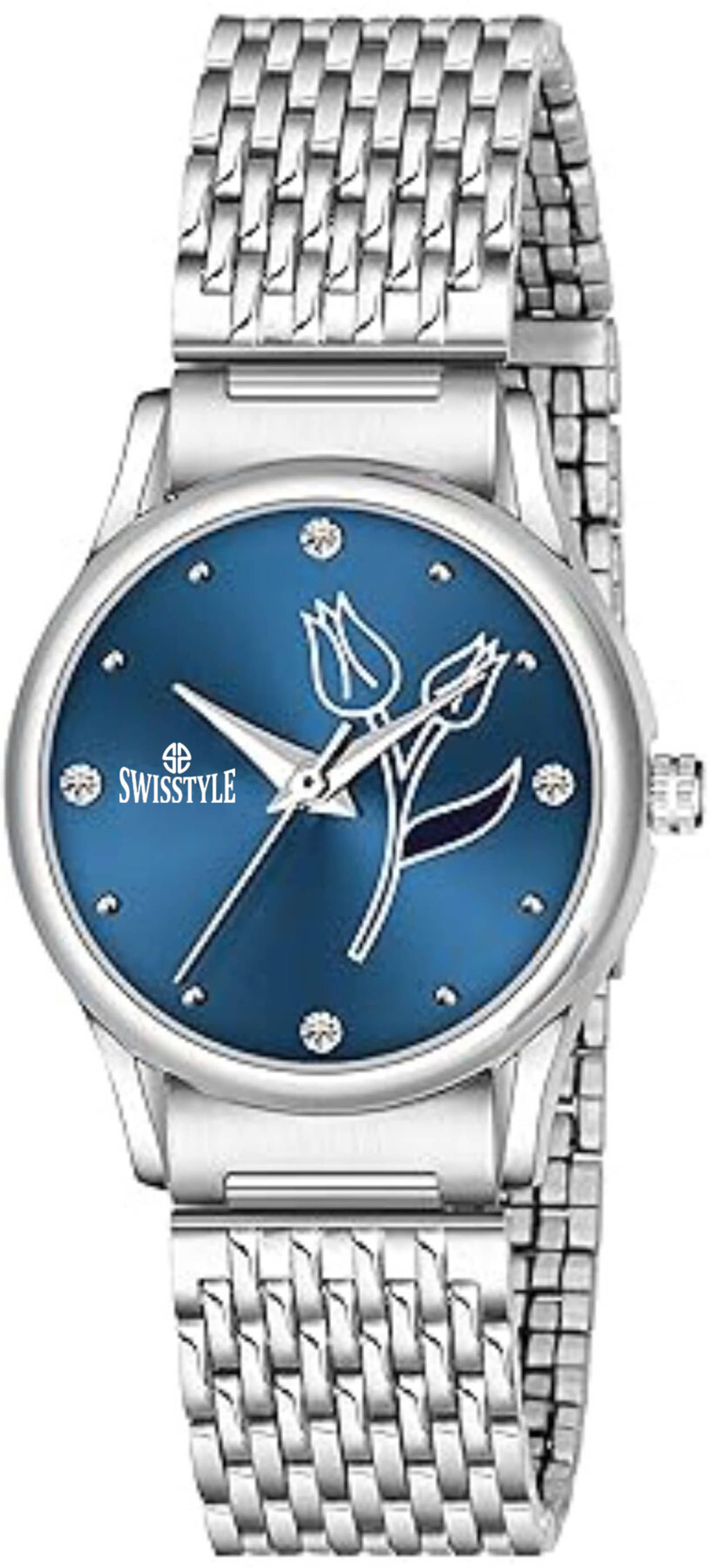     			Swisstyle Silver Stainless Steel Analog Womens Watch