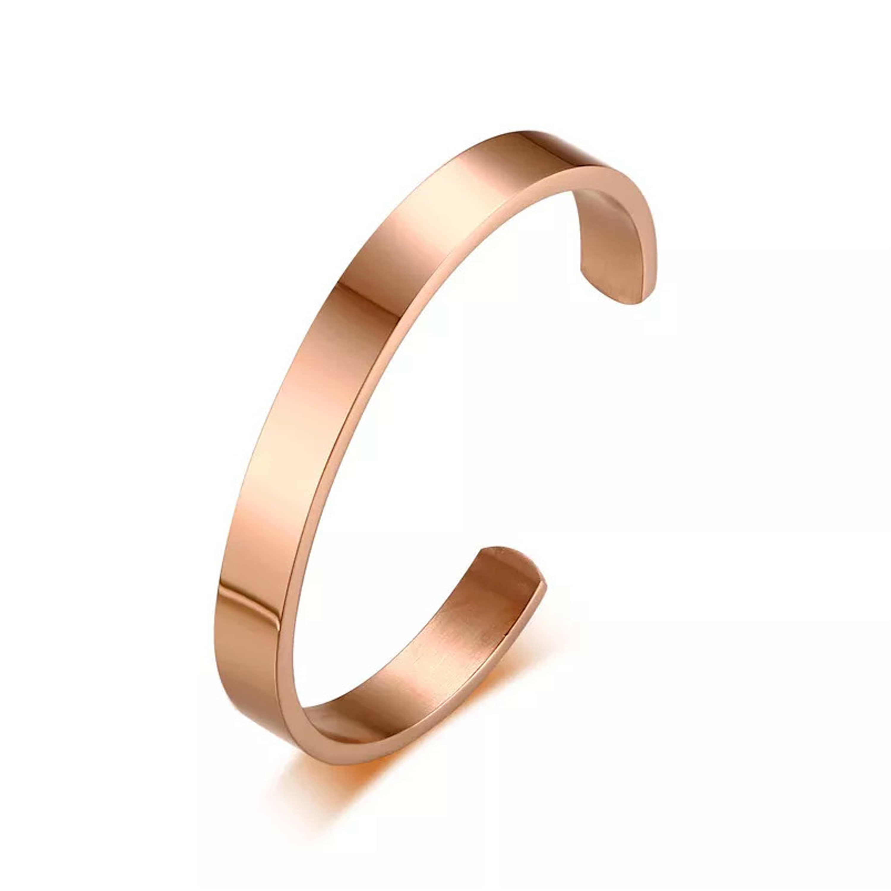 Thrillz Rose Gold Kada ( Pack of 1 ) - Bangles & Bracelets | Buy online on ZillyBuy