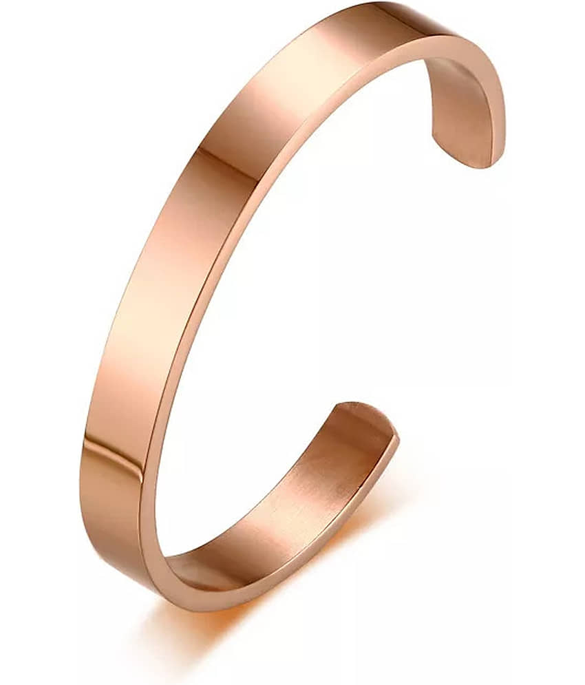 Thrillz Rose Gold Kada ( Pack of 1 ) - Bangles & Bracelets | Buy online on ZillyBuy