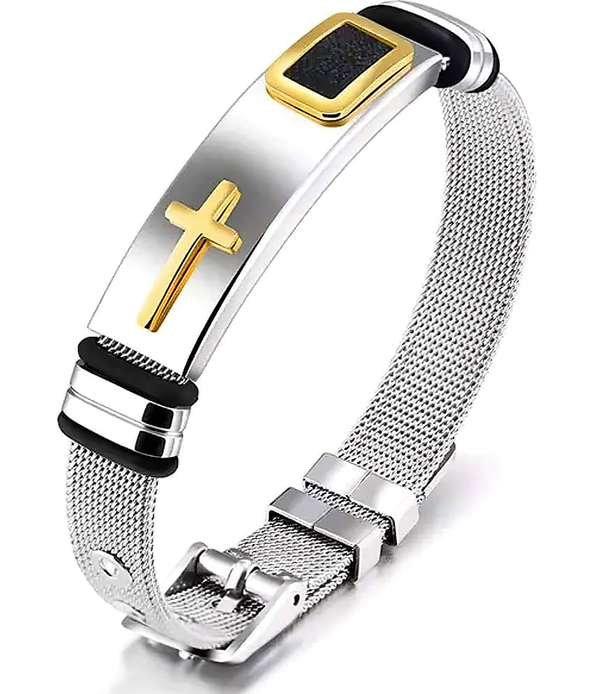 Thrillz Silver Bracelet ( Pack of 1 ) - Bangles & Bracelets | Buy online on ZillyBuy