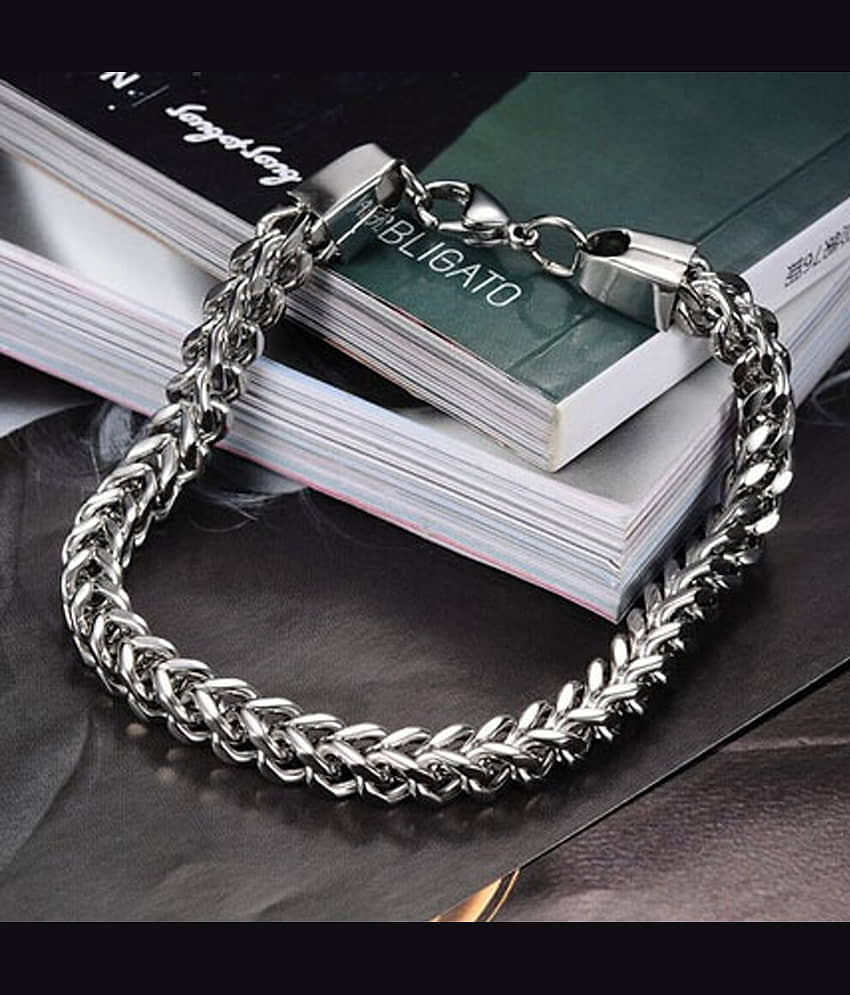 Thrillz Silver Bracelet ( Pack of 1 ) - Bangles & Bracelets | Buy online on ZillyBuy