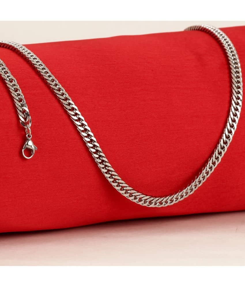 Thrillz Silver Plated Stainless Steel Chain ( Pack of 1 )