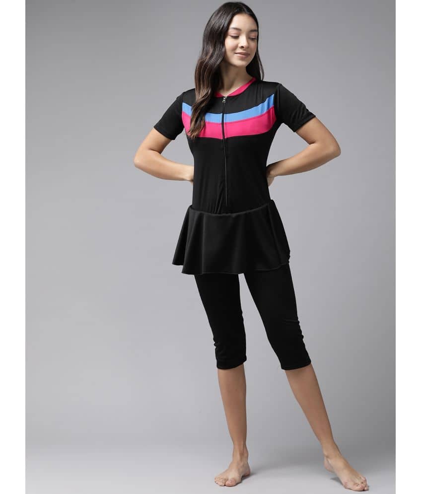 Aarika Nylon Pink One Piece Swimsuit with Skirt - Single - Sports and Fitness Equipment | Buy online on ZillyBuy