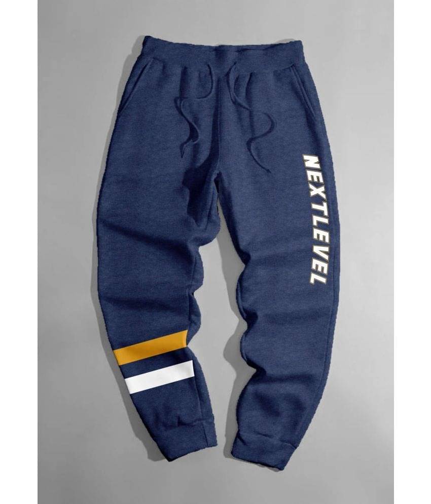     			CODEZ Pack of 1 Boys Fleece Trackpant ( Blue )
