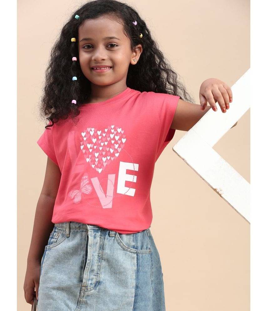     			CODEZ Pack of 1 Girls Cotton Blend Top ( Red )