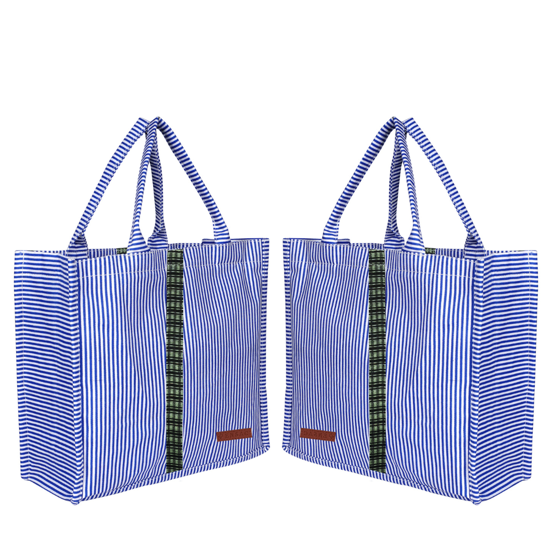     			ENSAC Handheld Bag Cotton Set of 2 ( Light Blue )