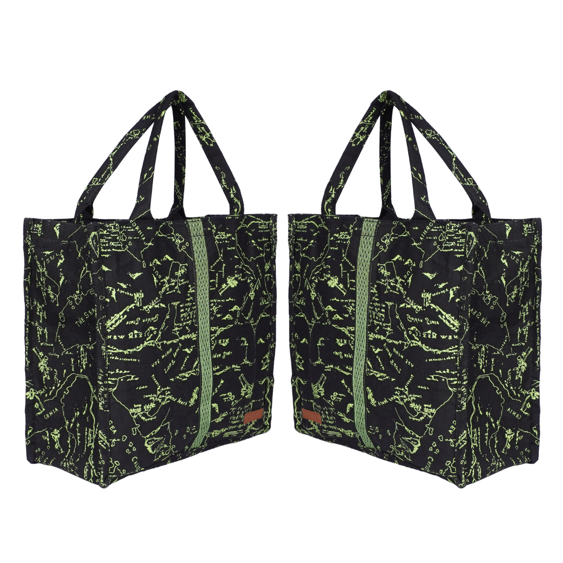 ENSAC Handheld Bag Cotton Set of 2 ( Olive ) - Handbags | Buy online on ZillyBuy
