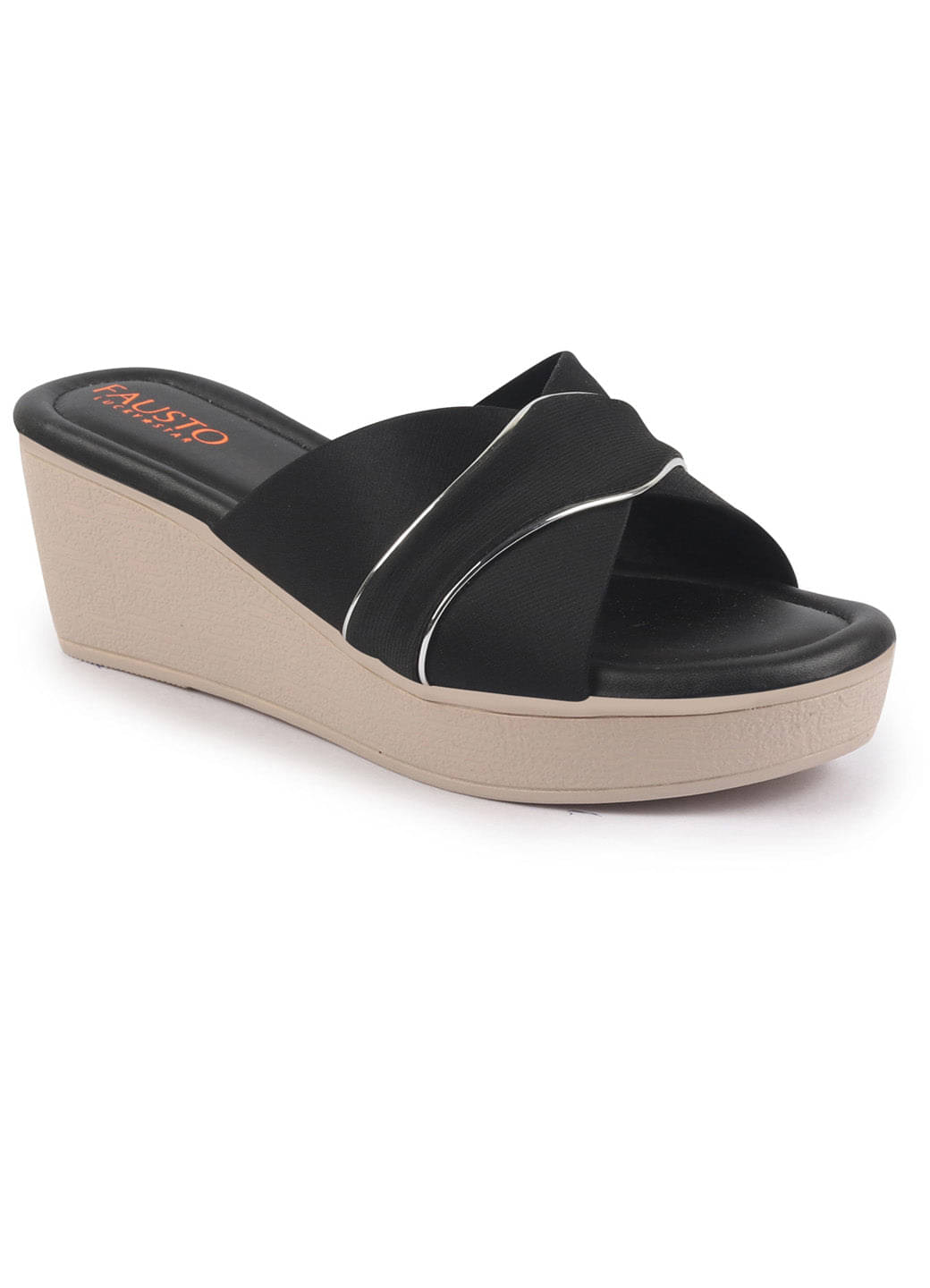    			Fausto Black Women's Flats