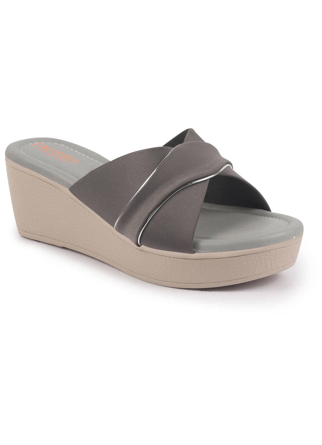     			Fausto Light Grey Women's Flats