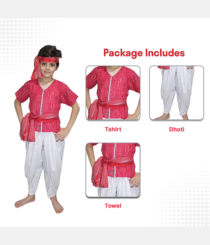 Kaku Fancy Dress Indian Ethnic Villager Dance Costume Farmer