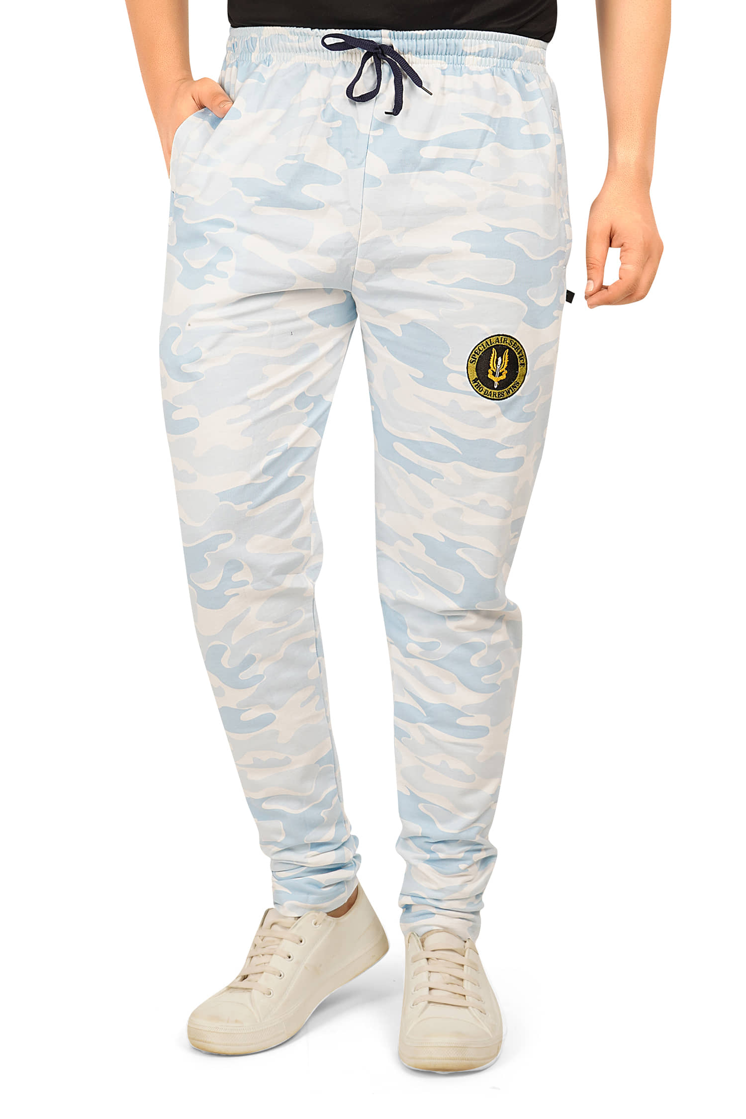 Neo Garments Light Blue Cotton Men's Joggers ( Pack of 1 ) - Track Pants | Buy online on ZillyBuy