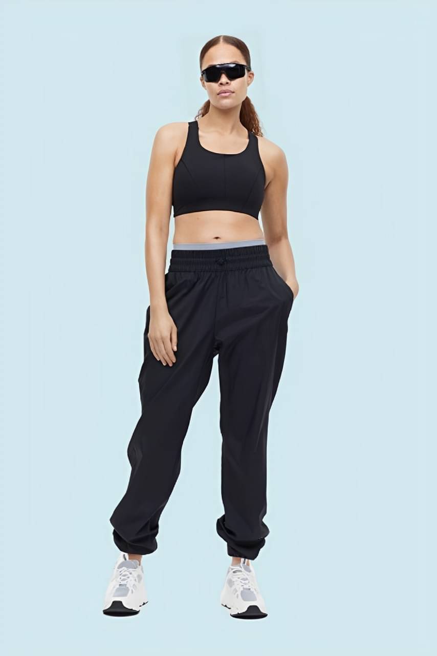     			PP Kurtis Black Lycra Loose Women's Joggers ( Pack of 1 )