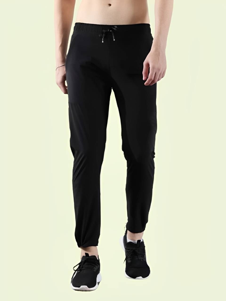 PP Kurtis Black Lycra Men's Joggers ( Pack of 1 ) PP Kurtis Black Lycra Men's Joggers ( Pack of 1 )