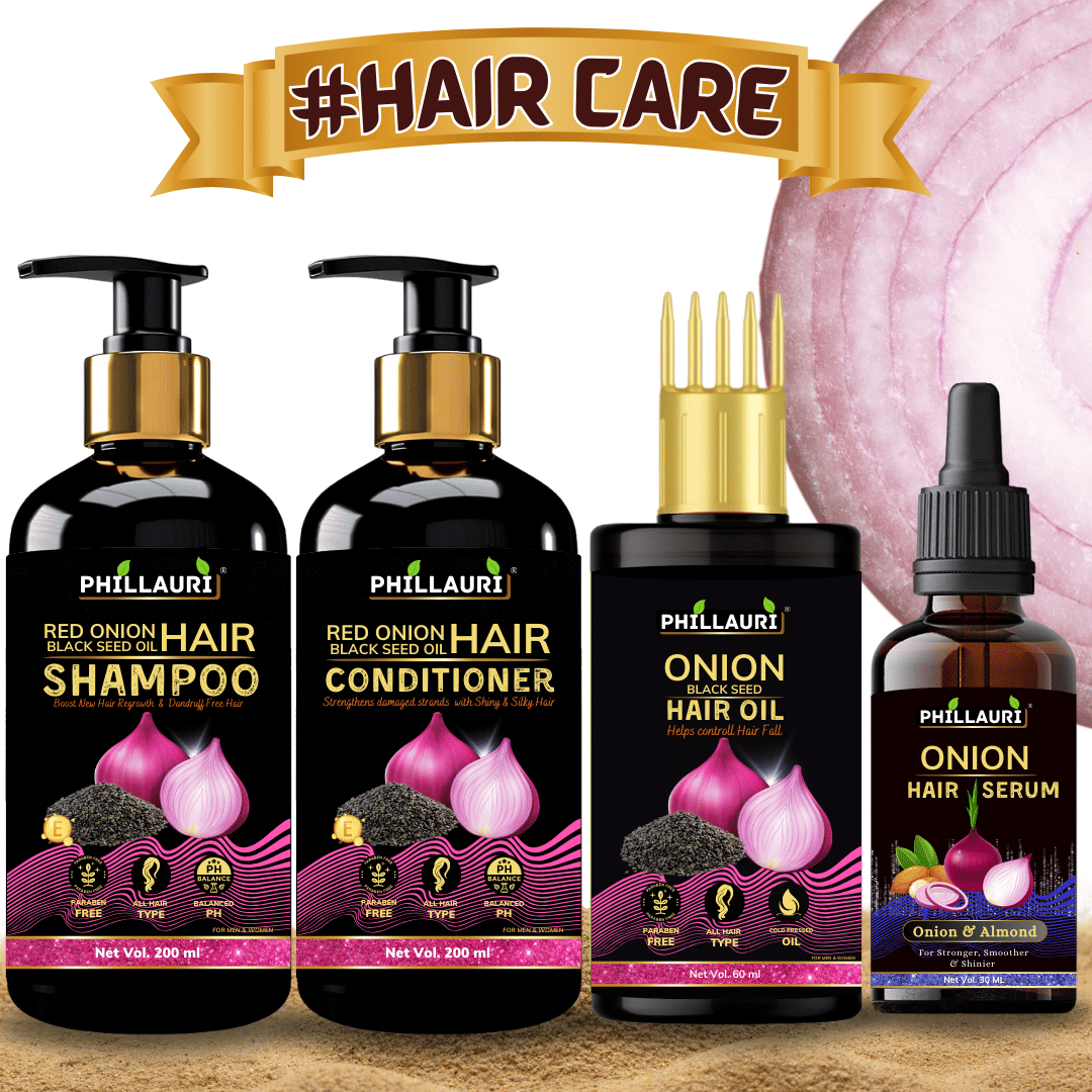 Phillauri Blackseed Hair Oil +Shampoo+Conditioner+Hair Serum