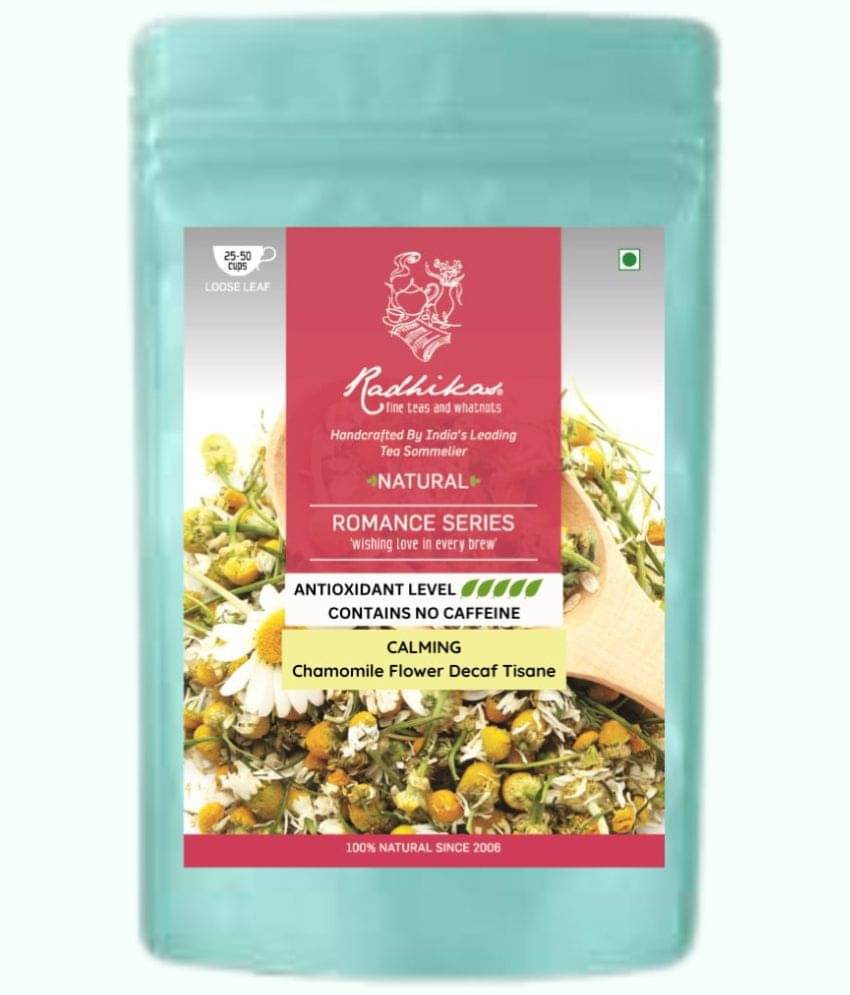 RADHIKAS FINE TEAS AND WHATNOTS Chamomile Tea Loose Leaf 50 gm RADHIKAS FINE TEAS AND WHATNOTS Chamomile Tea Loose Leaf 50 gm