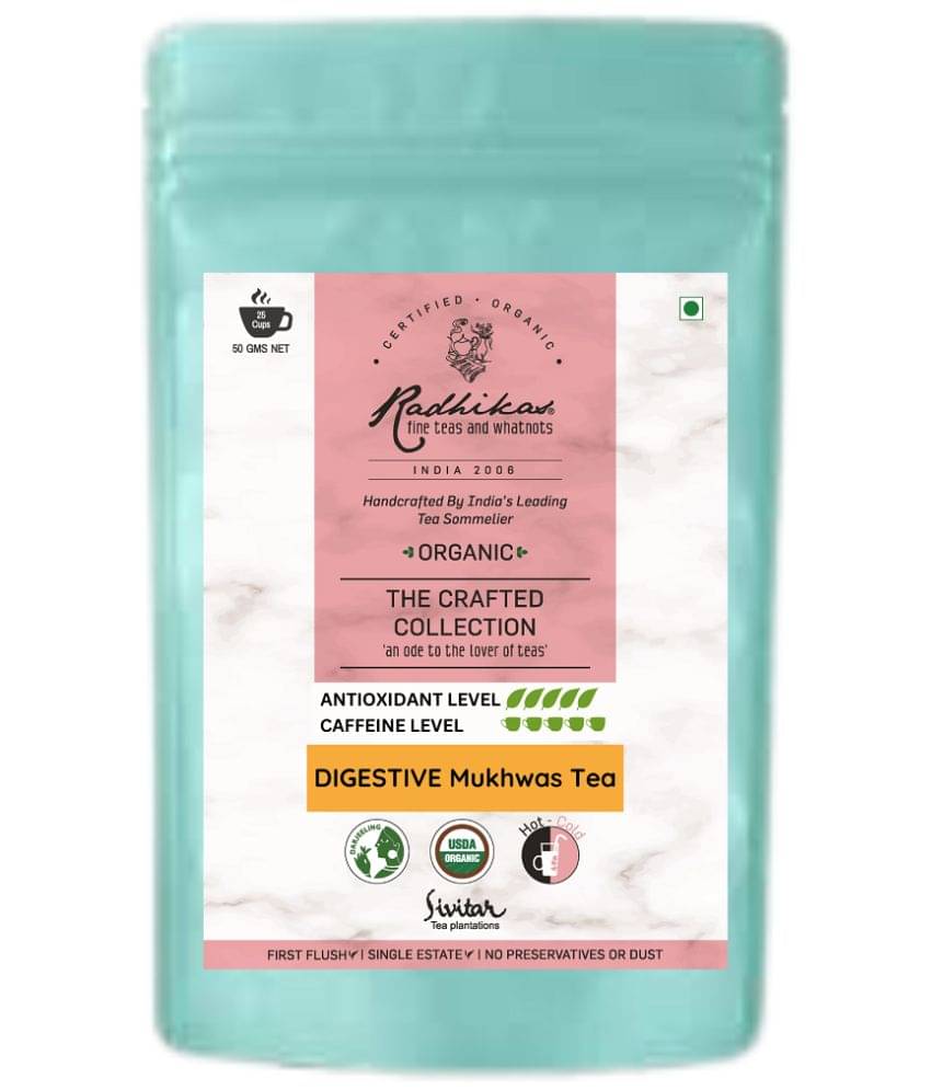 RADHIKAS FINE TEAS AND WHATNOTS Darjeeling Tea Loose Leaf DIGESTIVE Mukhwas Tea 50 gm RADHIKAS FINE TEAS AND WHATNOTS Darjeeling Tea Loose Leaf DIGESTIVE Mukhwas Tea 50 gm