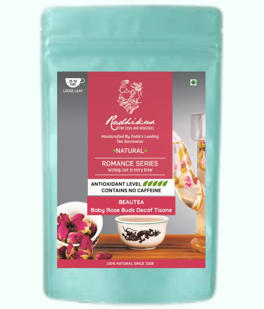 RADHIKAS FINE TEAS AND WHATNOTS Rose Tea Loose Leaf 50 gm RADHIKAS FINE TEAS AND WHATNOTS Rose Tea Loose Leaf 50 gm