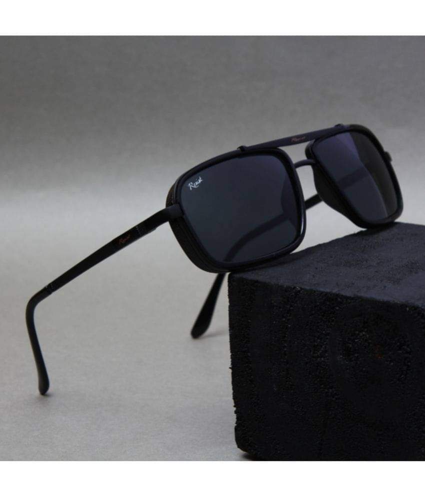     			RESIST EYEWEAR Black Square Sunglasses ( Pack of 1 )