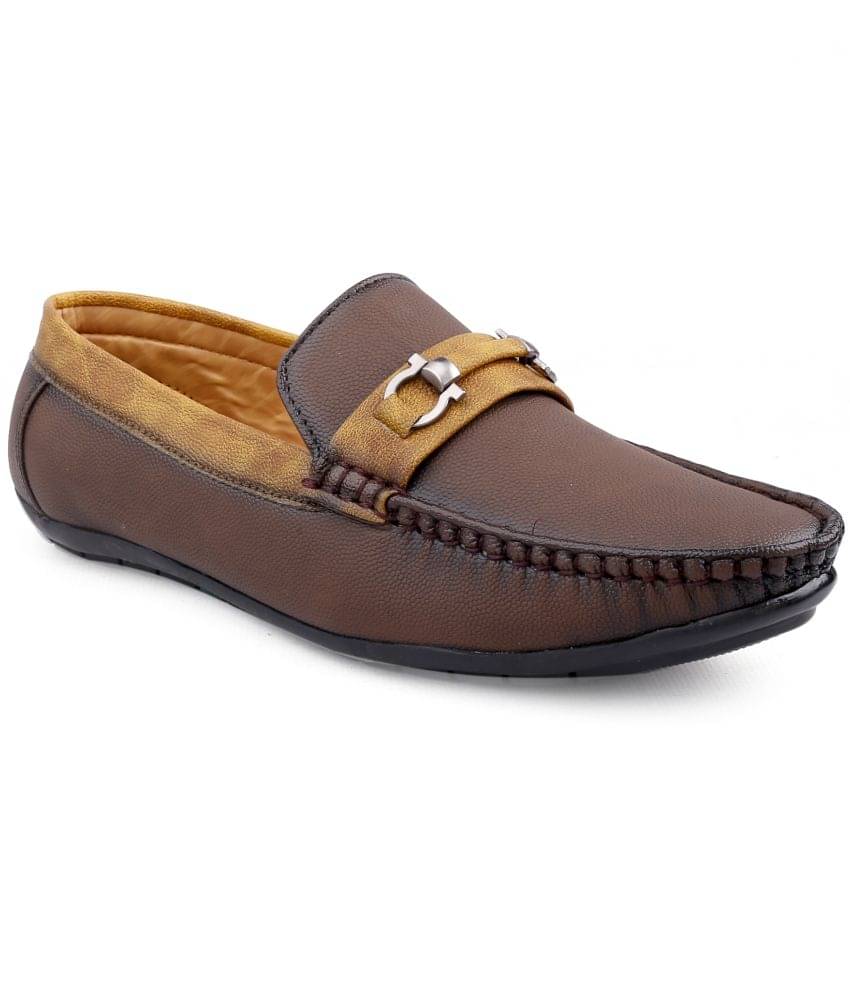     			Shozie Brown Men's Slip-on Shoes