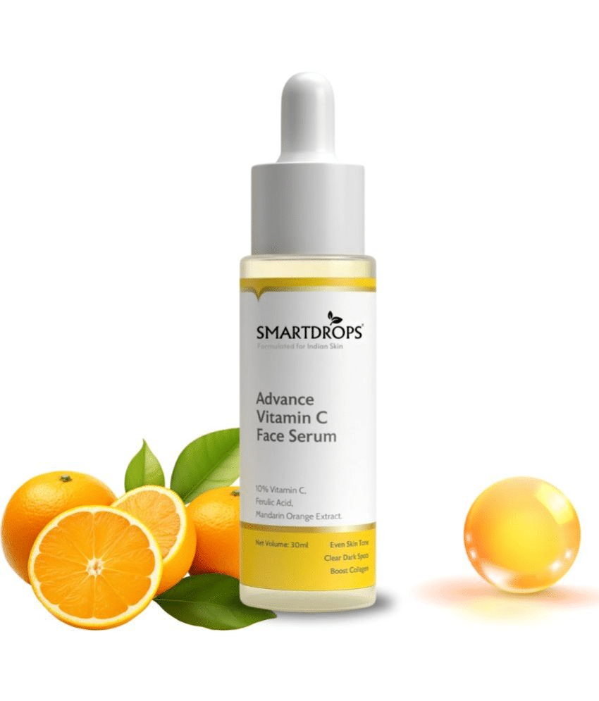     			Smartdrops Vitamin C Face Serum , Daily Care For All Skin Type, 30ml ( Pack of 1 )