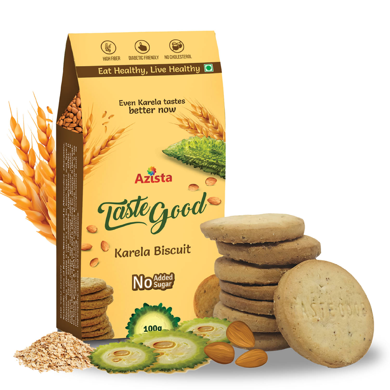     			Taste Good Karela Digestives & Low Calorie Biscuits 1320 gm