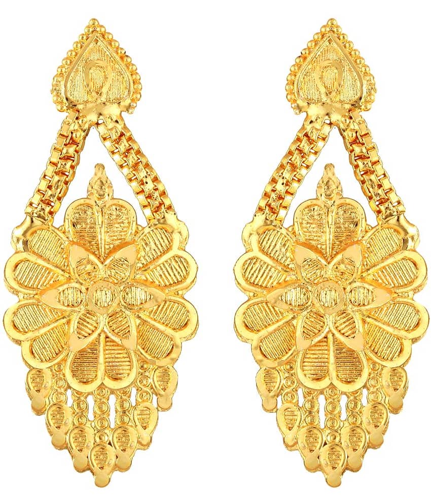 VIVASTRI Golden Chandbalis Earrings ( Pack of 1 ) - Earrings | Buy online on ZillyBuy