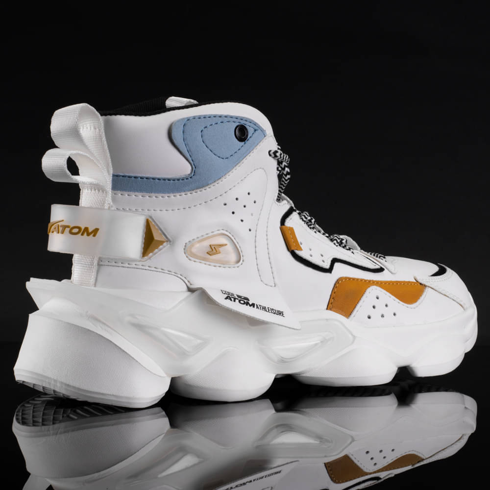     			ATOM White Men's Sneakers