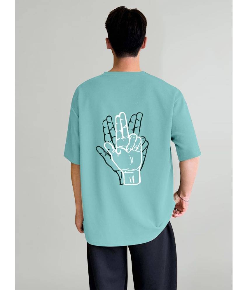 happy khajana Pack of 1 Polyester Oversized Fit Men's T-Shirt ( Blue )     			happy khajana Pack of 1 Polyester Oversized Fit Men's T-Shirt ( Blue )