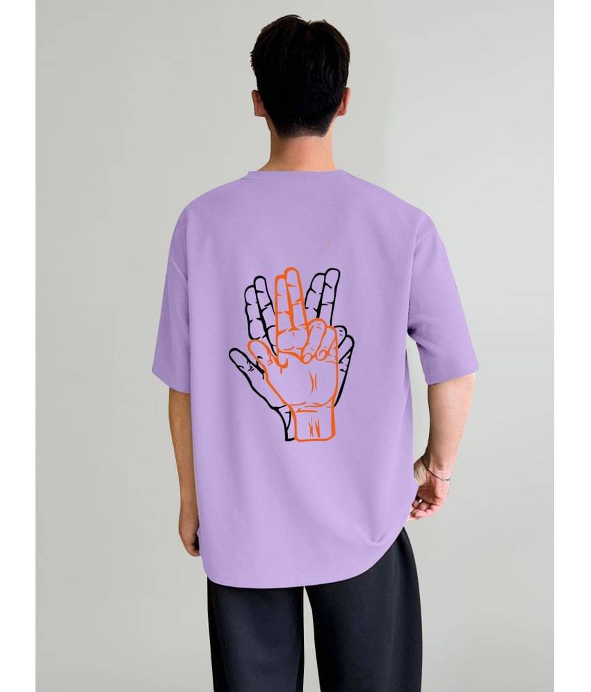     			happy khajana Pack of 1 Polyester Oversized Fit Men's T-Shirt ( Purple )