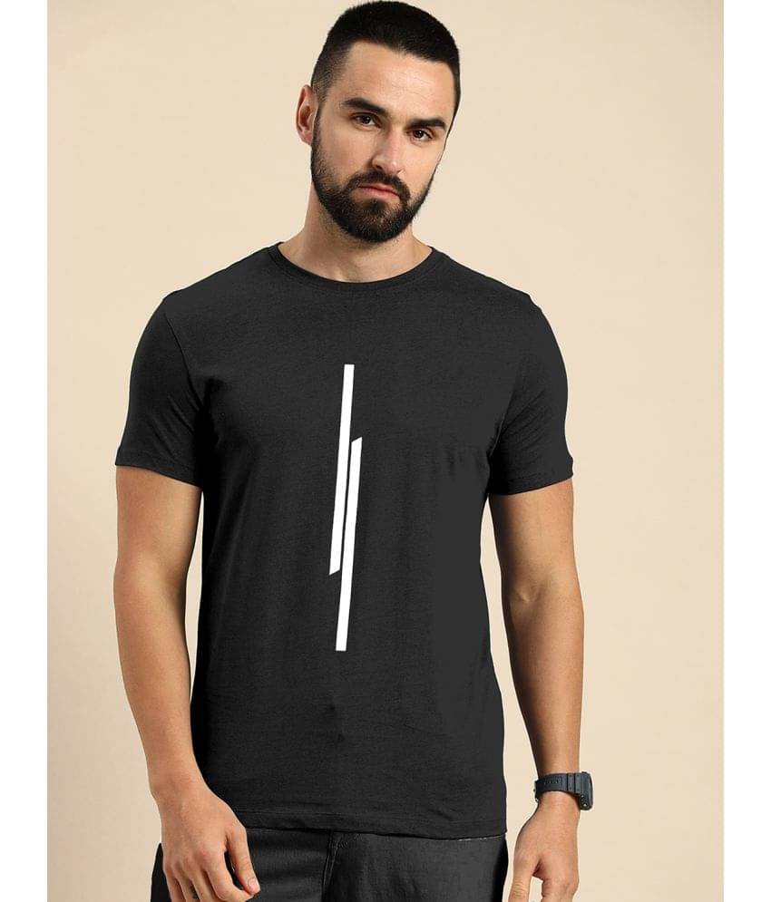     			happy khajana Pack of 1 Polyester Regular Fit Men's T-Shirt ( Black )