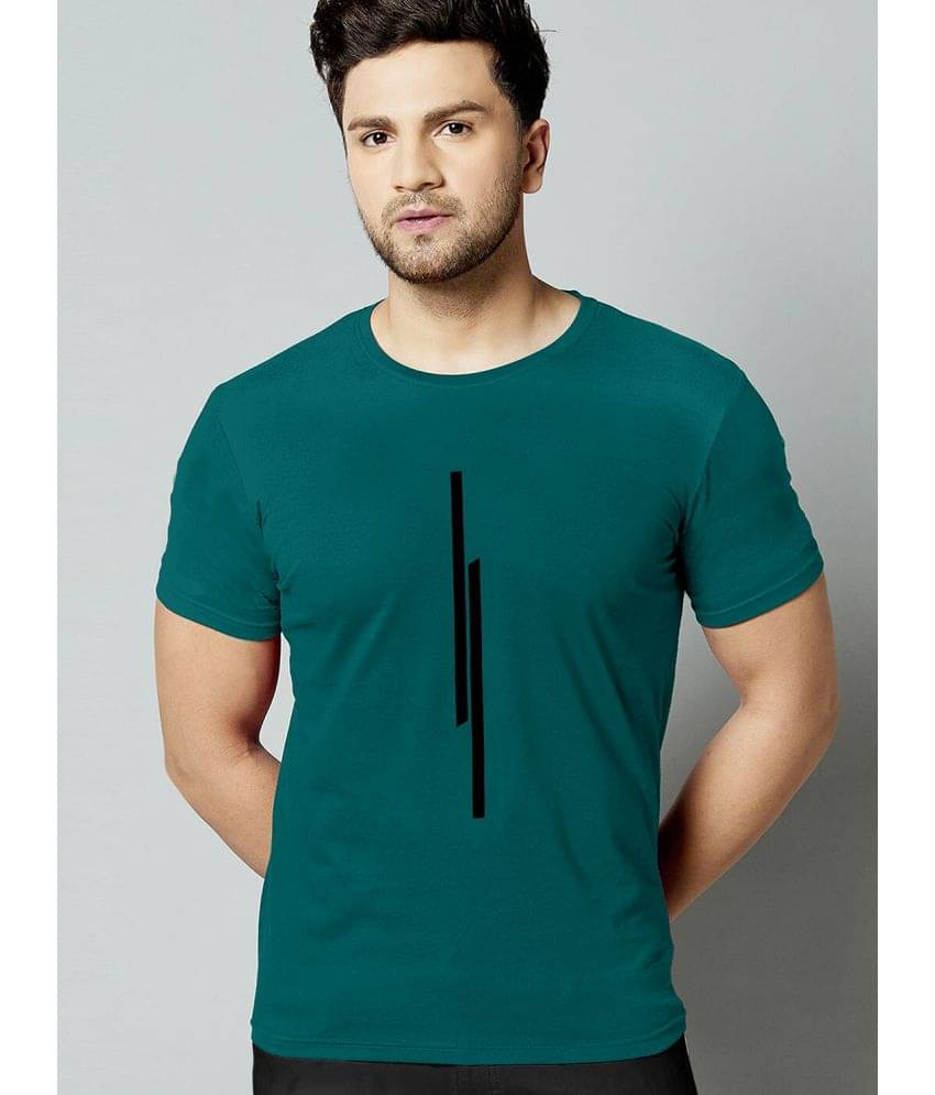 happy khajana Pack of 1 Polyester Regular Fit Men's T-Shirt ( Melange Green ) happy khajana Pack of 1 Polyester Regular Fit Men's T-Shirt ( Melange Green )