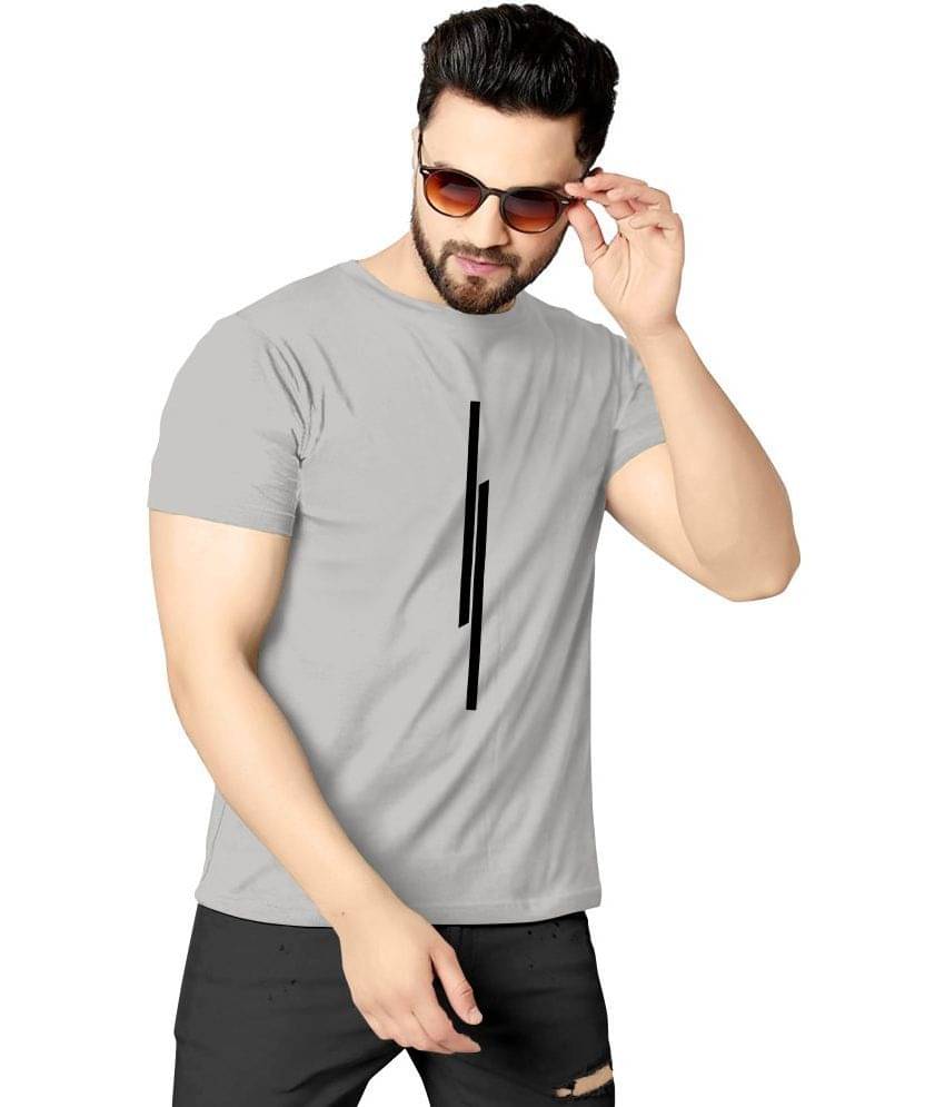 happy khajana Pack of 1 Polyester Regular Fit Men's T-Shirt ( Grey ) happy khajana Pack of 1 Polyester Regular Fit Men's T-Shirt ( Grey )