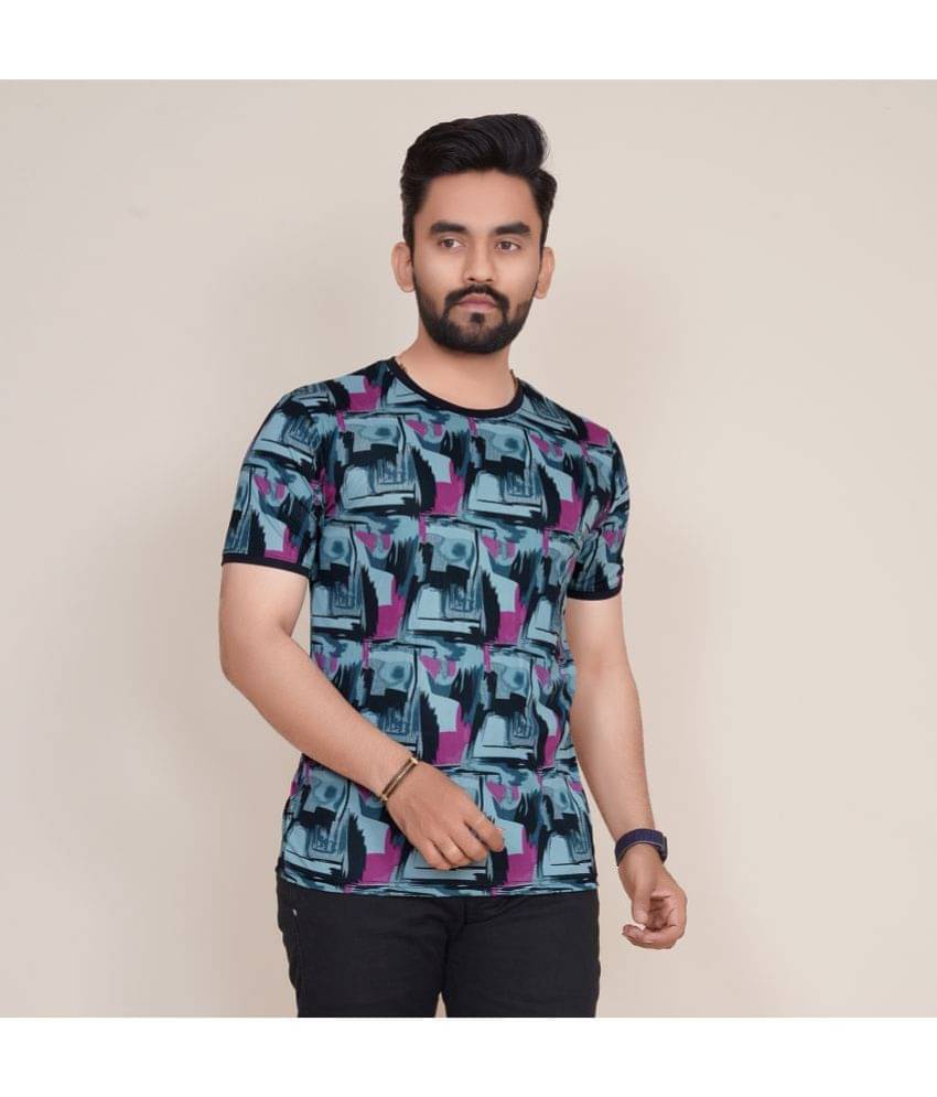 happy khajana Pack of 1 Polyester Regular Fit Men's T-Shirt ( Green ) happy khajana Pack of 1 Polyester Regular Fit Men's T-Shirt ( Green )