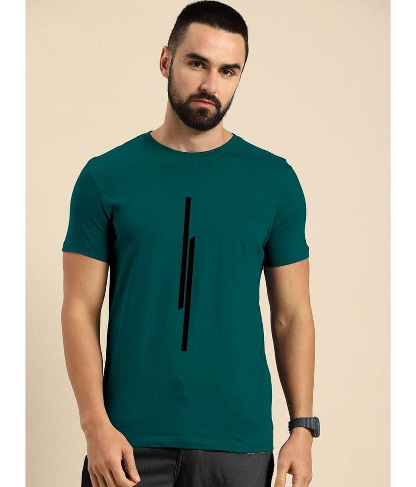     			happy khajana Pack of 1 Polyester Regular Fit Men's T-Shirt ( Melange Green )