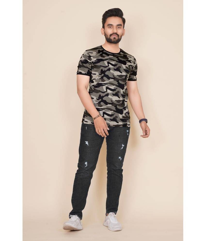 happy khajana Polyester Regular Fit Printed Half Sleeves Men's T-Shirt - Green ( Pack of 1 ) happy khajana Polyester Regular Fit Printed Half Sleeves Men's T-Shirt - Green ( Pack of 1 )