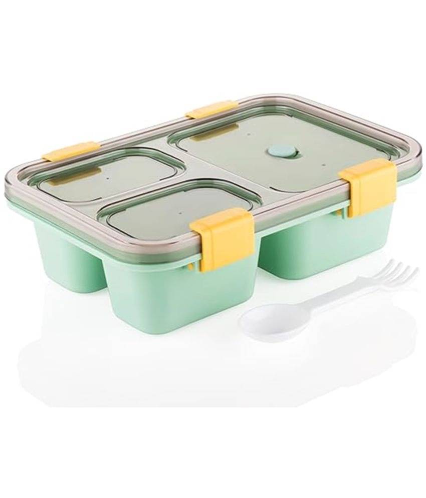 iview kitchenware 3 Compartment School/Office Plastic Lunch Box 1 - Container ( Pack of 1 ) iview kitchenware 3 Compartment School/Office Plastic Lunch Box 1 - Container ( Pack of 1 )