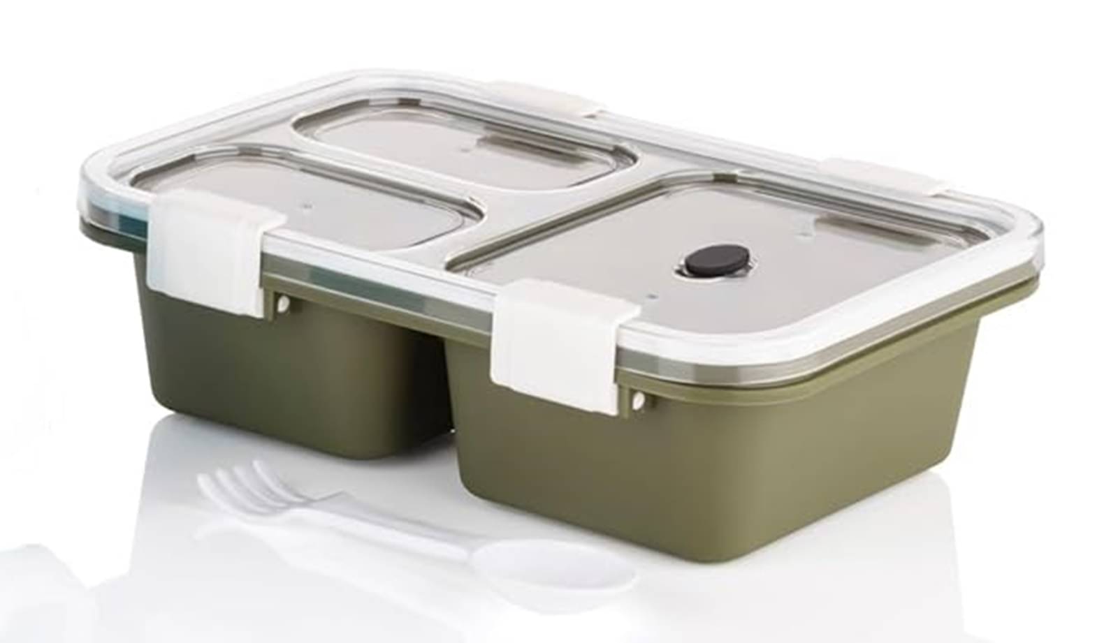     			iview kitchenware 3 Compartment School/Office Plastic Lunch Box 1 - Container ( Pack of 1 )
