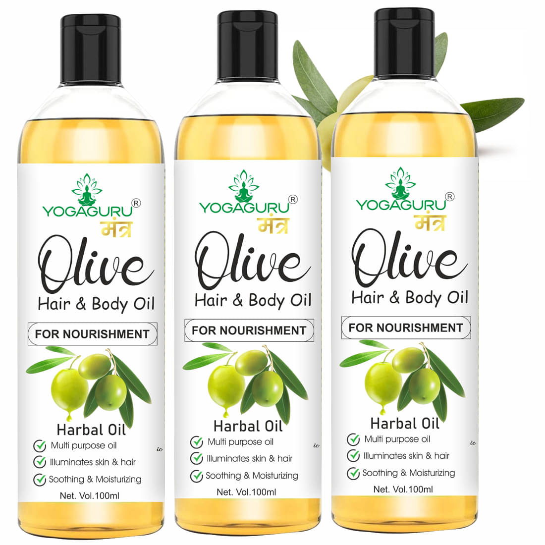     			yogaguru mantr Anti Hair Fall Olive Oil 300 ml ( Pack of 3 )